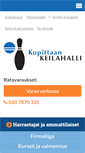 Mobile Screenshot of kupittaankeilahalli.fi